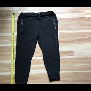 Avia XL black jogging exercise pants w zip pockets